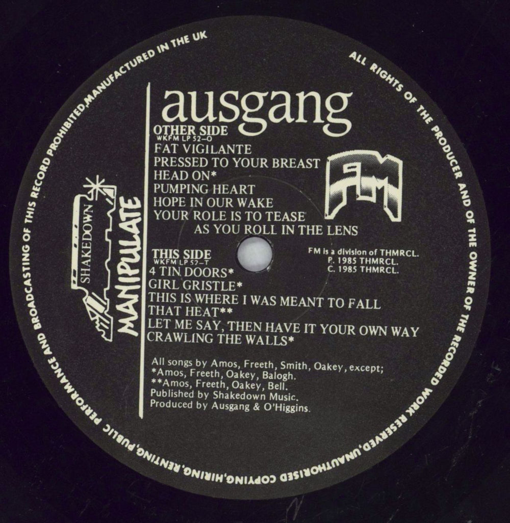 Ausgang Manipulate UK vinyl LP album (LP record) 61YLPMA825813