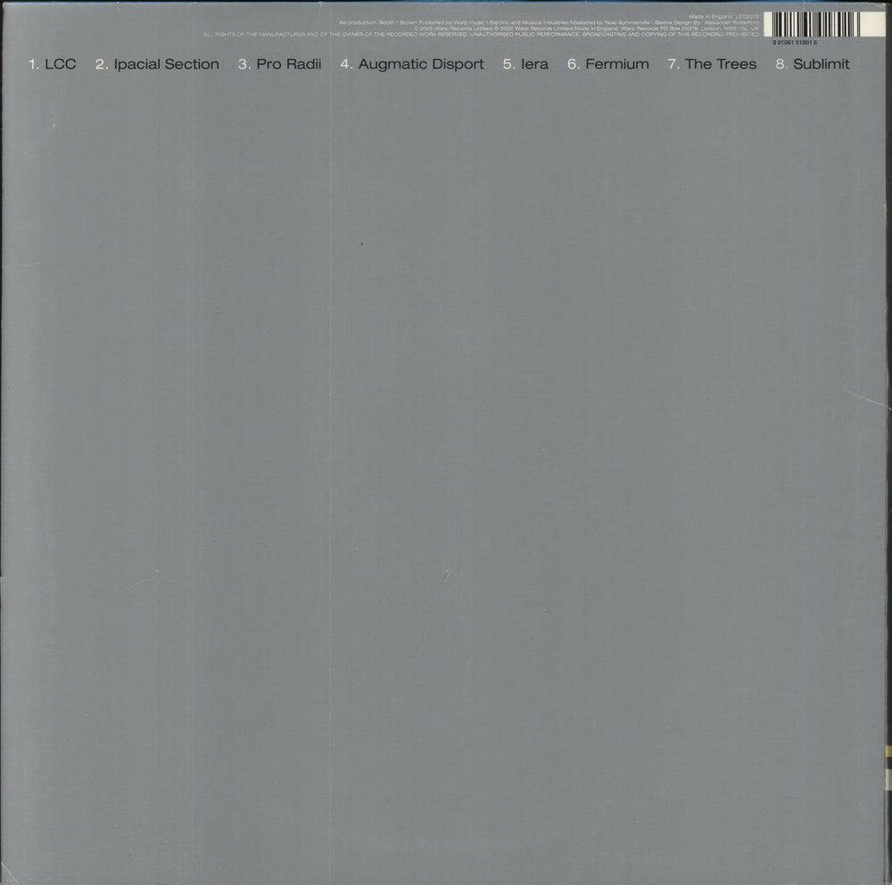 Autechre Untilted - VG UK 2-LP vinyl record set (Double LP Album) 801061018016