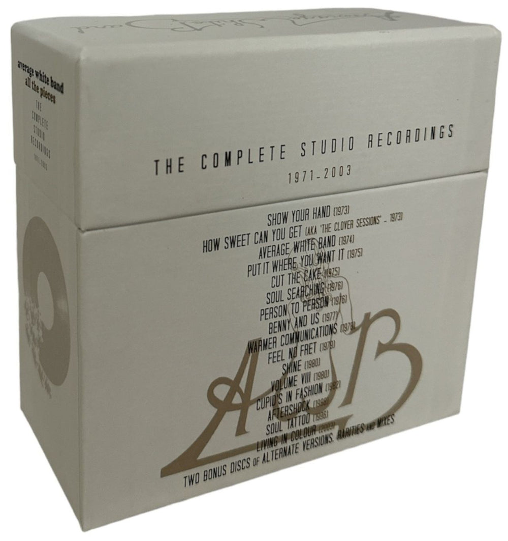 Average White Band All The Pieces - The Complete Studio Recordings 1971-2003 UK CD Album Box Set 5014797890954