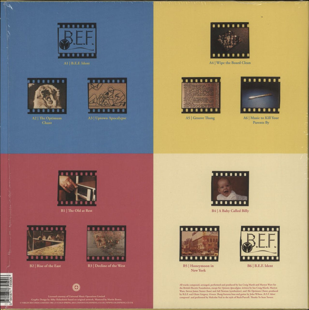 B.E.F. Music For Stowaways - 180g Blue Vinyl UK vinyl LP album (LP record) 641871745906