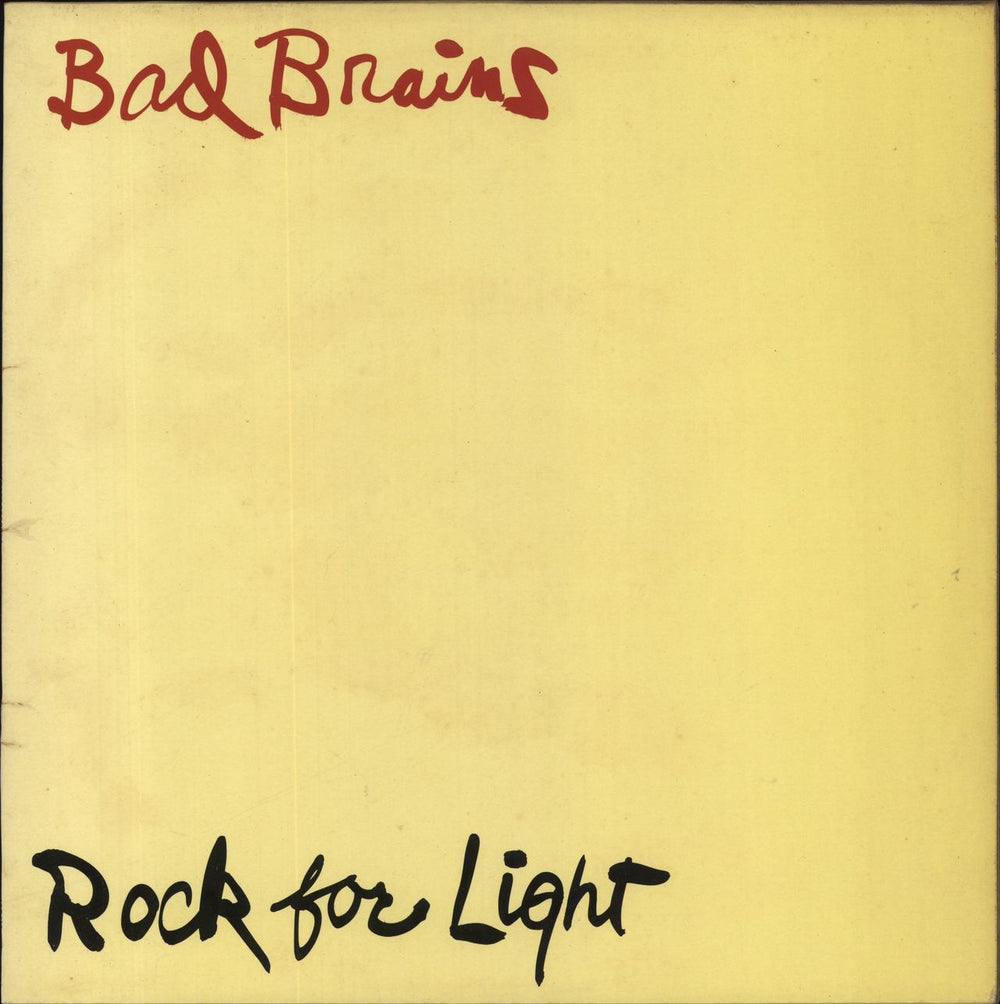 Bad Brains Rock For Light UK Promo vinyl LP album (LP record) ABT 007