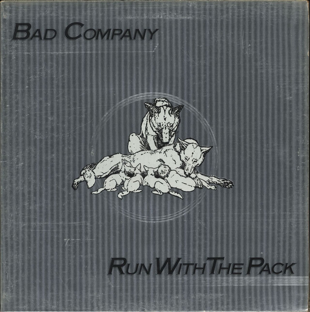 Bad Company Run With The Pack - Silver Label UK vinyl LP album (LP record) ILPS9346