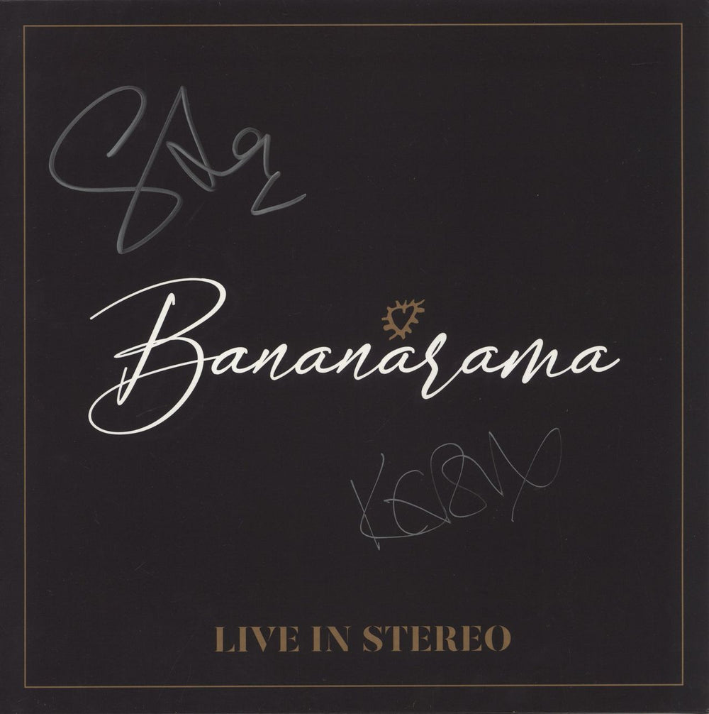 Bananarama Live In Stereo - White Vinyl - Autographed UK vinyl LP album (LP record) SYNK5V