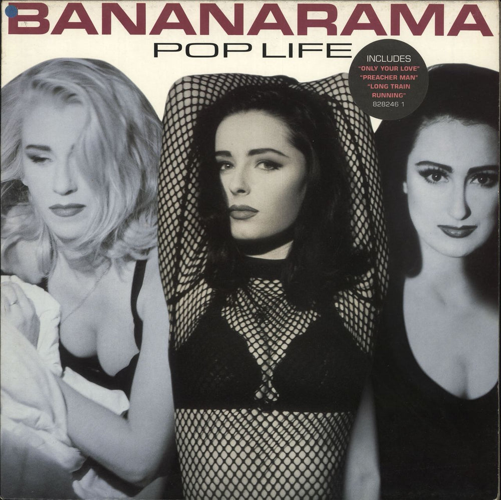 Bananarama Pop Life - Hype Stickered UK vinyl LP album (LP record) 828246.1