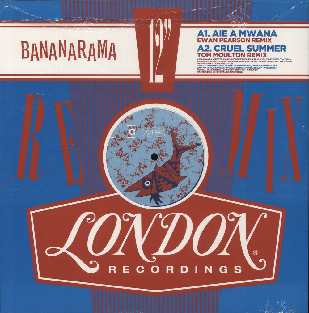 Bananarama Remixed: Vol. 1 - RSD19 - Blue Vinyl UK 12" vinyl single (12 inch record / Maxi-single) LMS5521271