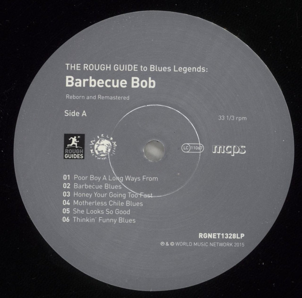 Barbecue Bob The Rough Guide To Blues Legends: Barbecue Bob (Reborn and Remastered) UK vinyl LP album (LP record) 5D1LPTH880583