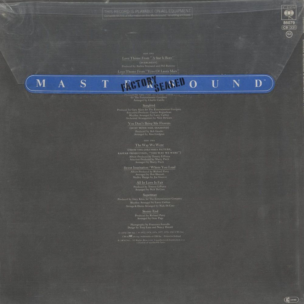 Barbra Streisand Greatest Hits Vol 2 - Half Speed Mastered German vinyl LP album (LP record)