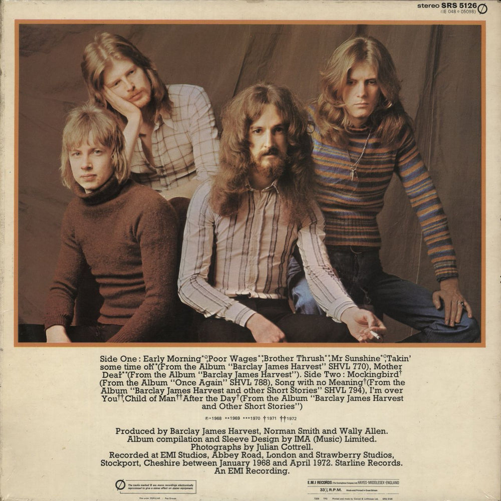 Barclay James Harvest Early Morning Onwards - 1st - EX UK vinyl LP album (LP record)