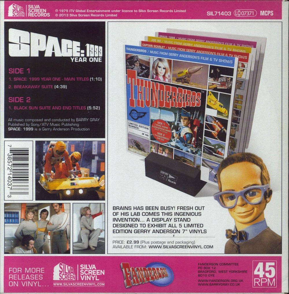 Barry Gray Space:1999 Year One UK 7" vinyl single (7 inch record / 45) 738572140373