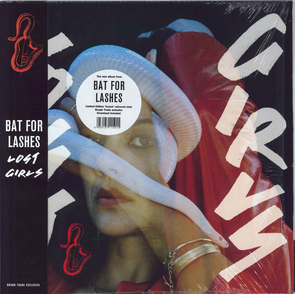 Bat For Lashes Lost Girls - Sunset Vinyl + CDR - Open shrink UK vinyl LP album (LP record) BATFL01LPRT