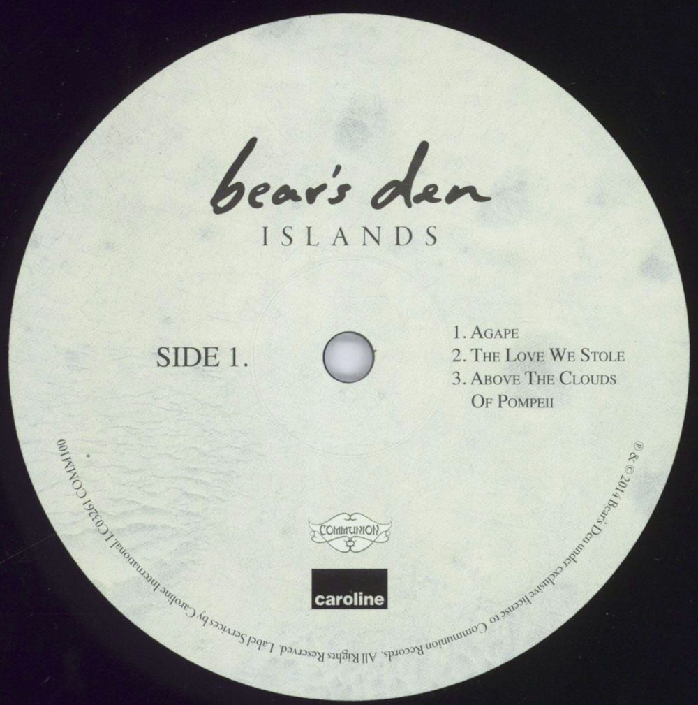 Bear's Den Islands UK 10" vinyl single (10 inch record) F6A10IS829664