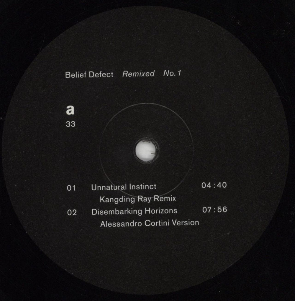 Belief Defect Remixed 01 German 12" vinyl single (12 inch record / Maxi-single) 73L12RE851404