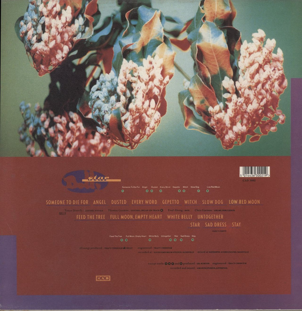 Belly Star - VG UK vinyl LP album (LP record) 5014436300219