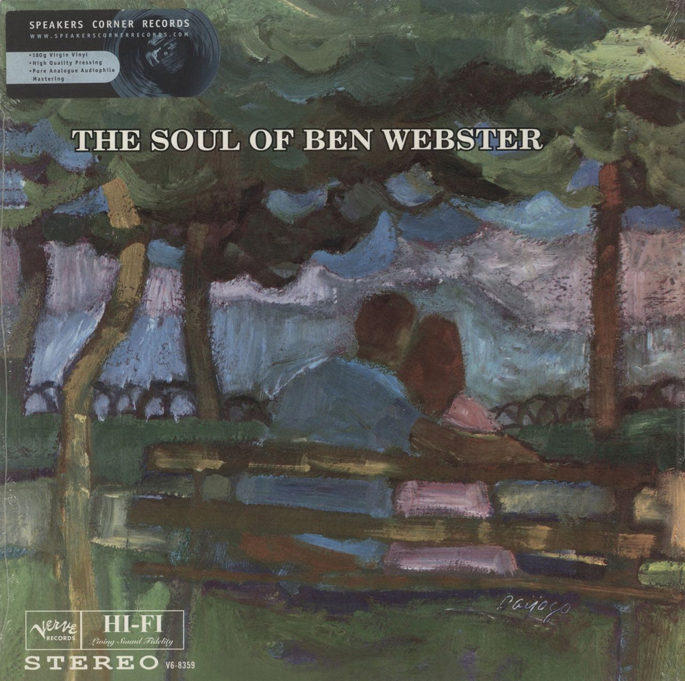Ben Webster The Soul Of Ben Webster - 180gm Vinyl - Shrink US vinyl LP album (LP record) V6-8359
