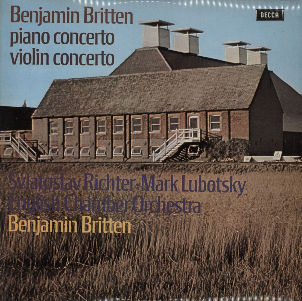 Benjamin Britten Piano Concerto / Violin Concerto UK vinyl LP album (LP record) SXL6512