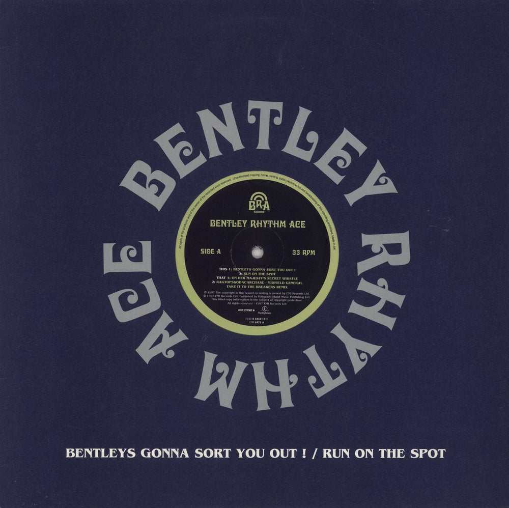 Bentley Rhythm Ace Bentleys Gonna Sort You Out! UK 12" vinyl single (12 inch record / Maxi-single) 12R 6476