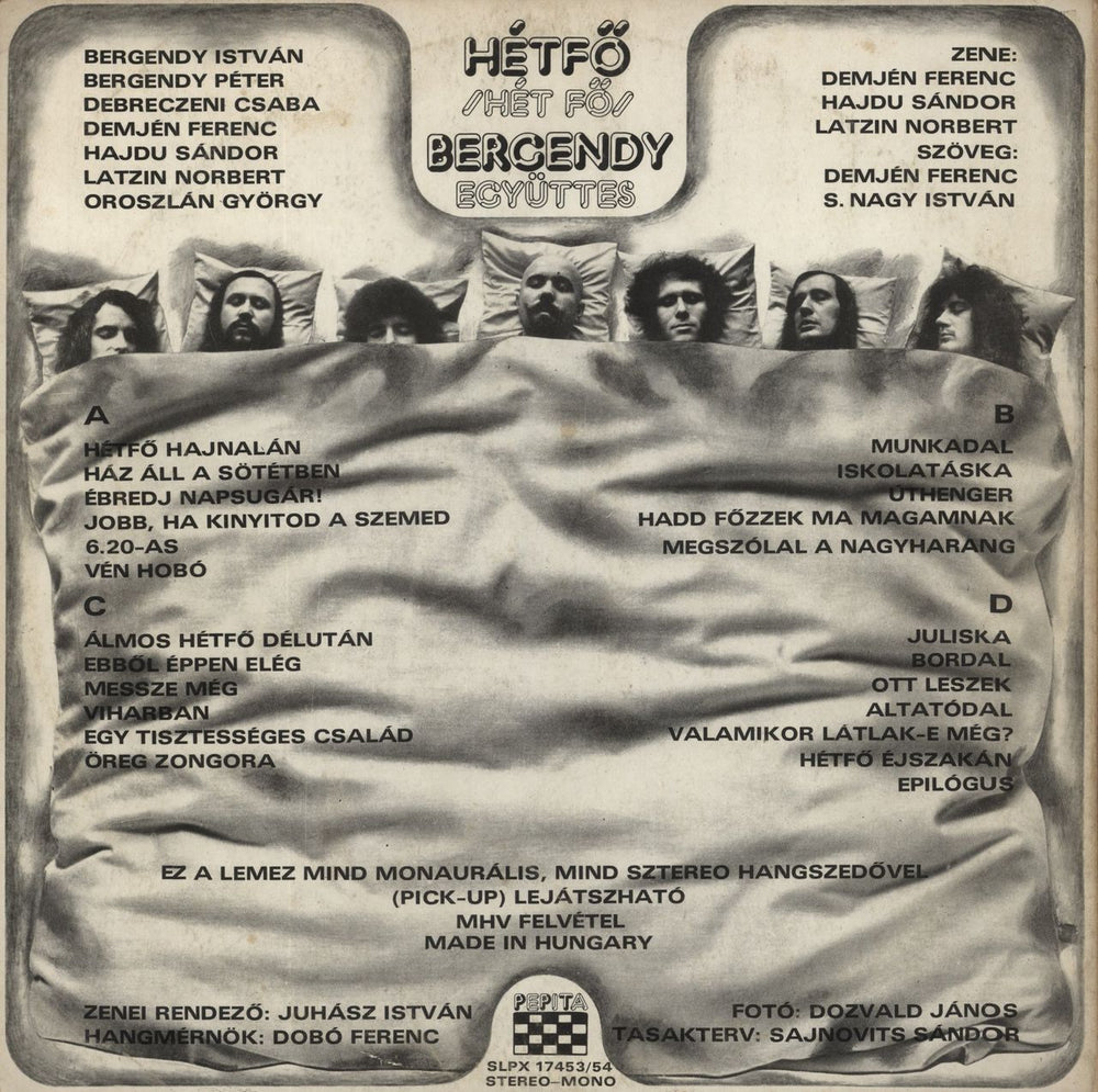 Bergendy Hétfo Hungarian 2-LP vinyl record set (Double LP Album)