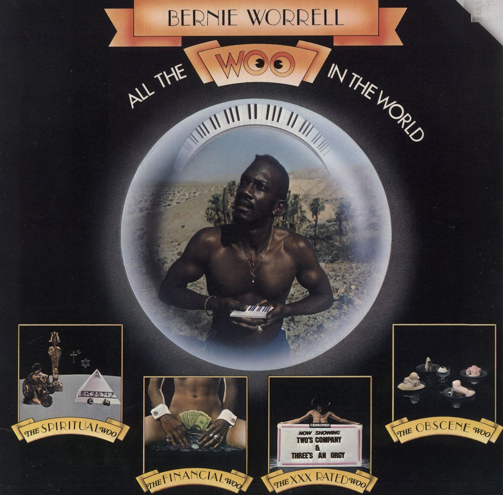 Bernie Worrell All The Woo In The World - DJ Copy Sticker US vinyl LP album (LP record) AB4209