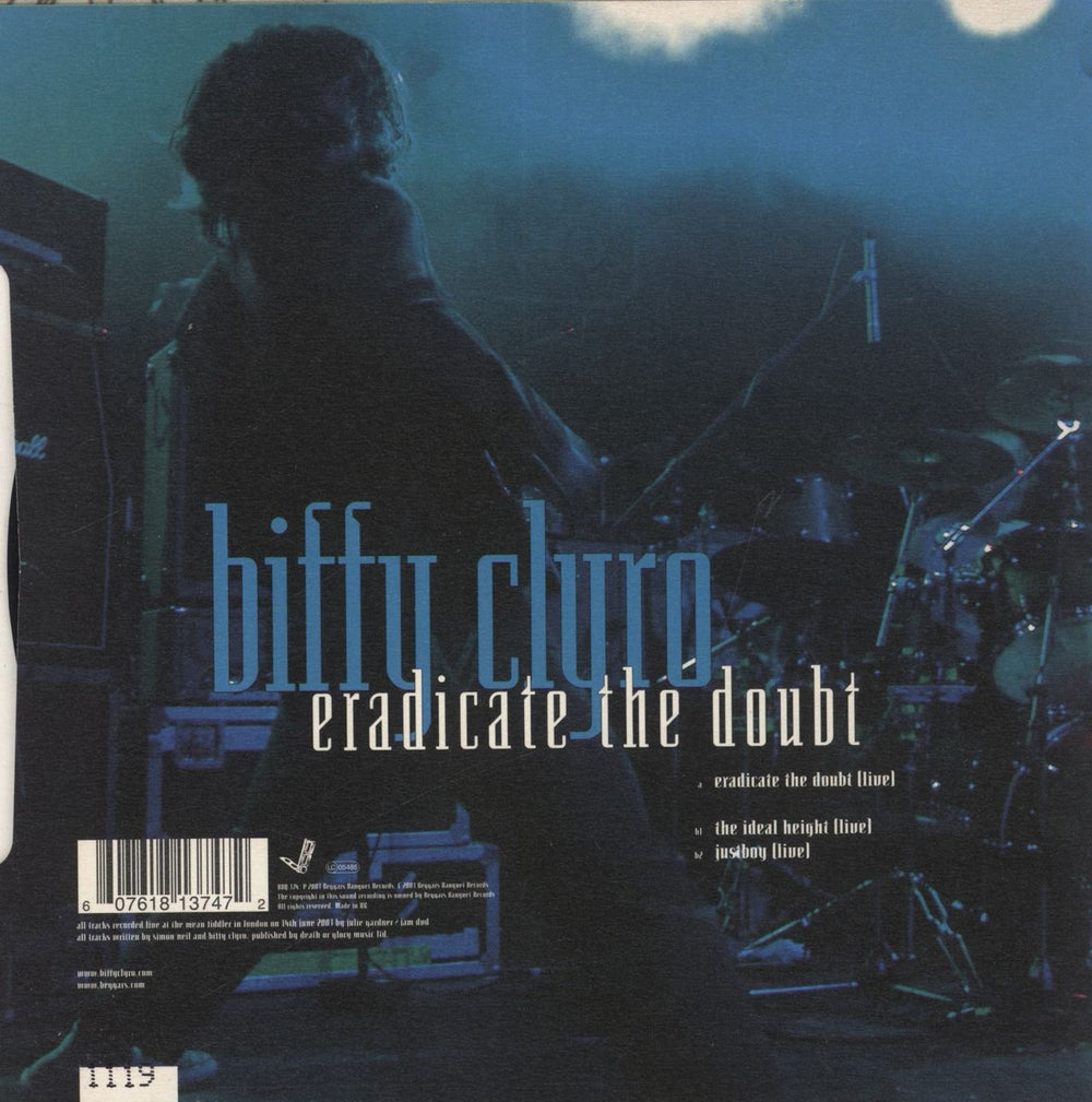 Biffy Clyro Eradicate The Doubt UK 7" vinyl single (7 inch record / 45) 607618137472