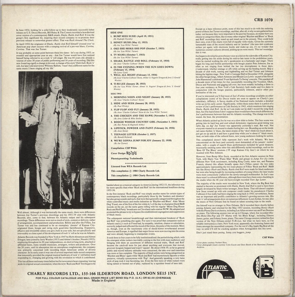 Big Joe Turner Jumpin' With Joe - Yellow & Pink Sleeve UK vinyl LP album (LP record)