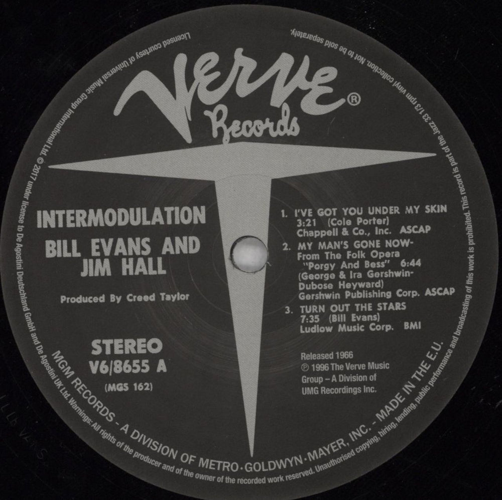 Bill Evans (Piano) Intermodulation - 180gm Vinyl UK vinyl LP album (LP record) BLVLPIN821544