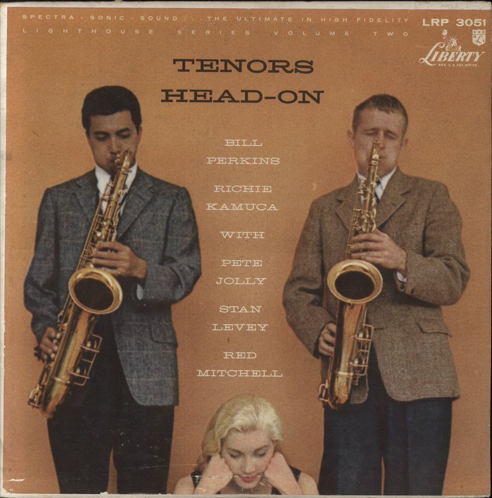 Bill Perkins Tenors Head-On US vinyl LP album (LP record) LRP3051