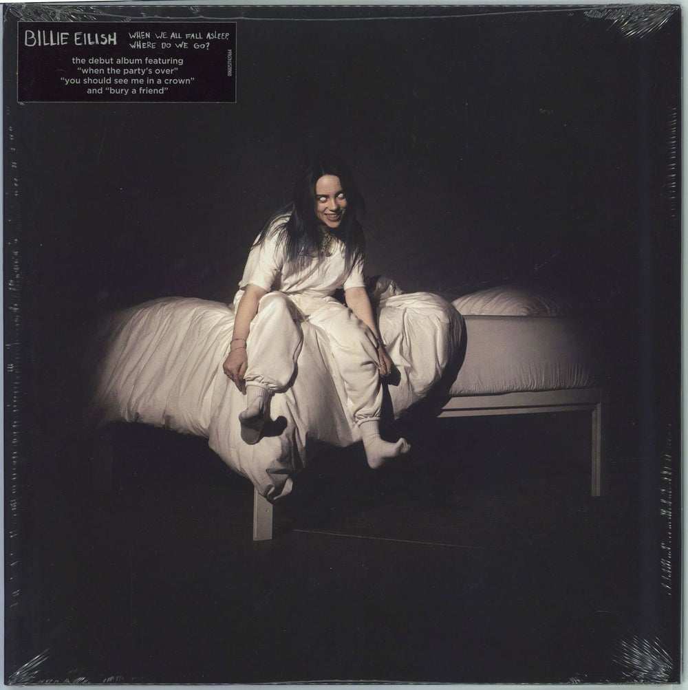 Billie Eilish When We All Fall Asleep, Where Do We Go ? - Apricot Vinyl - Sealed UK vinyl LP album (LP record) 00602577427664