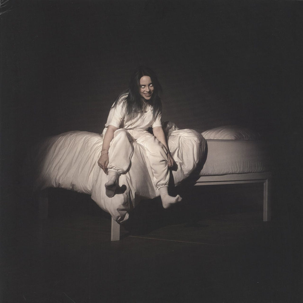 Billie Eilish When We All Fall Asleep, Where Do We Go? - Orange Vinyl - EX UK vinyl LP album (LP record) 00602577427664