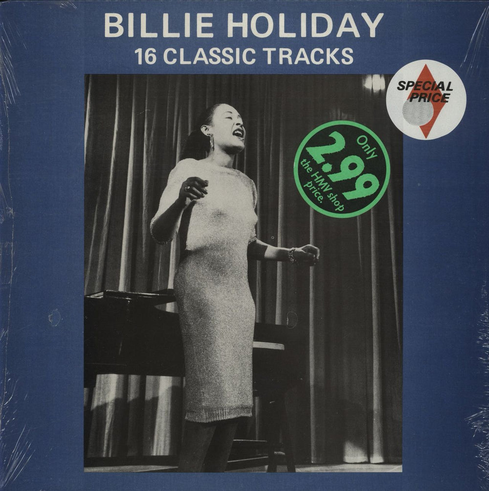 Billie Holiday 16 Classic Tracks UK vinyl LP album (LP record) MCL1688