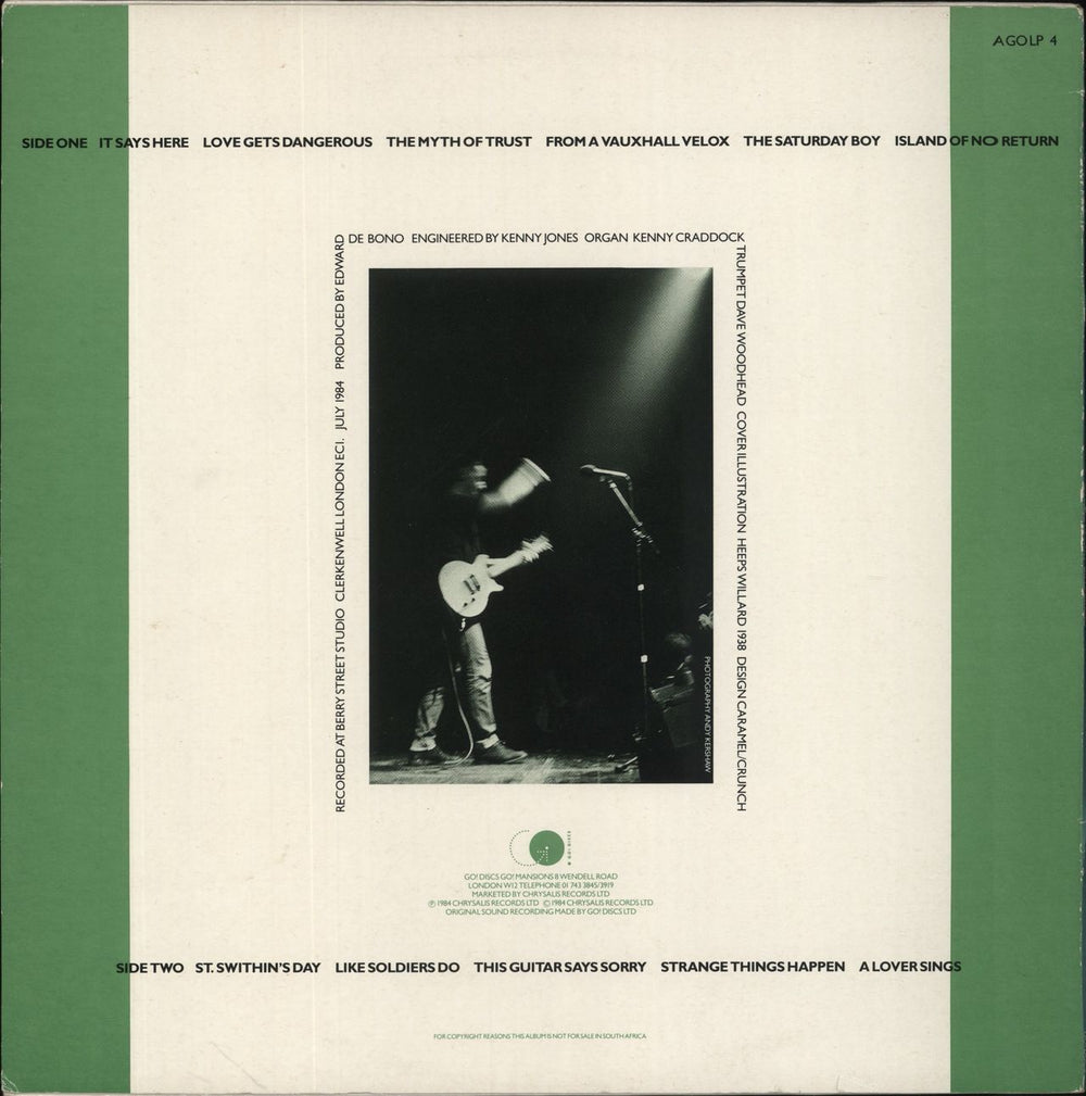 Billy Bragg Brewing Up With Billy Bragg - Autographed UK vinyl LP album (LP record)