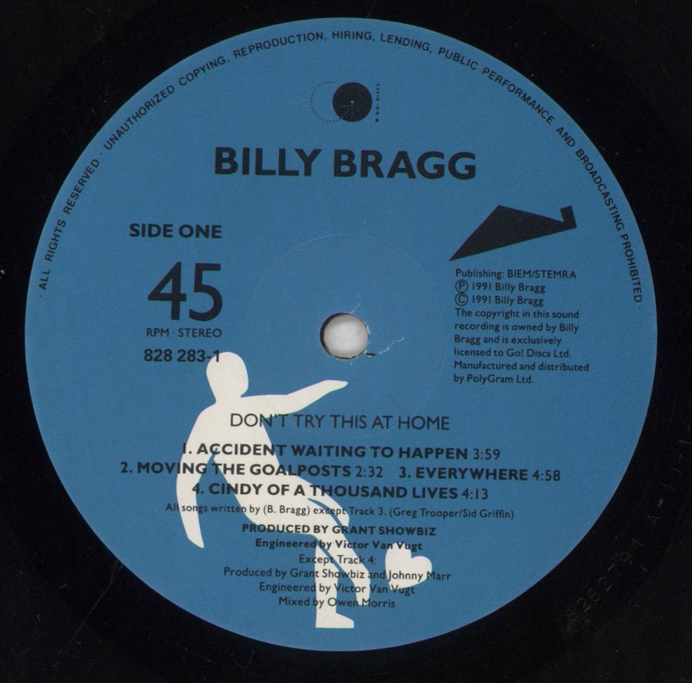 Billy Bragg Don't Try This At Home - VG UK 2-LP vinyl record set (Double LP Album) BBR2LDO853957