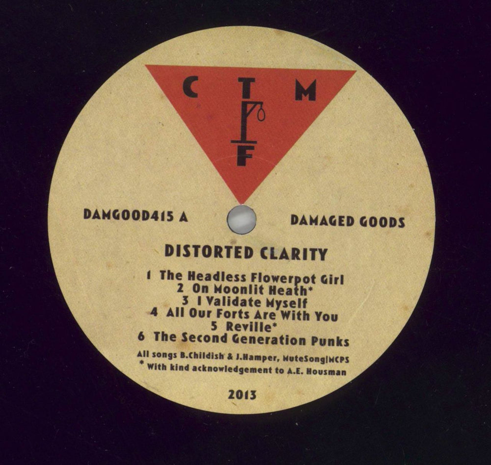 Billy Childish All Our Forts Are With You UK vinyl LP album (LP record) BLCLPAL859563