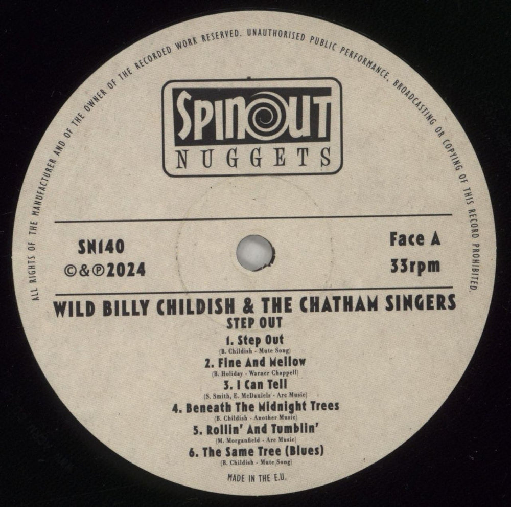 Billy Childish Step Out! UK vinyl LP album (LP record) BLCLPST878408