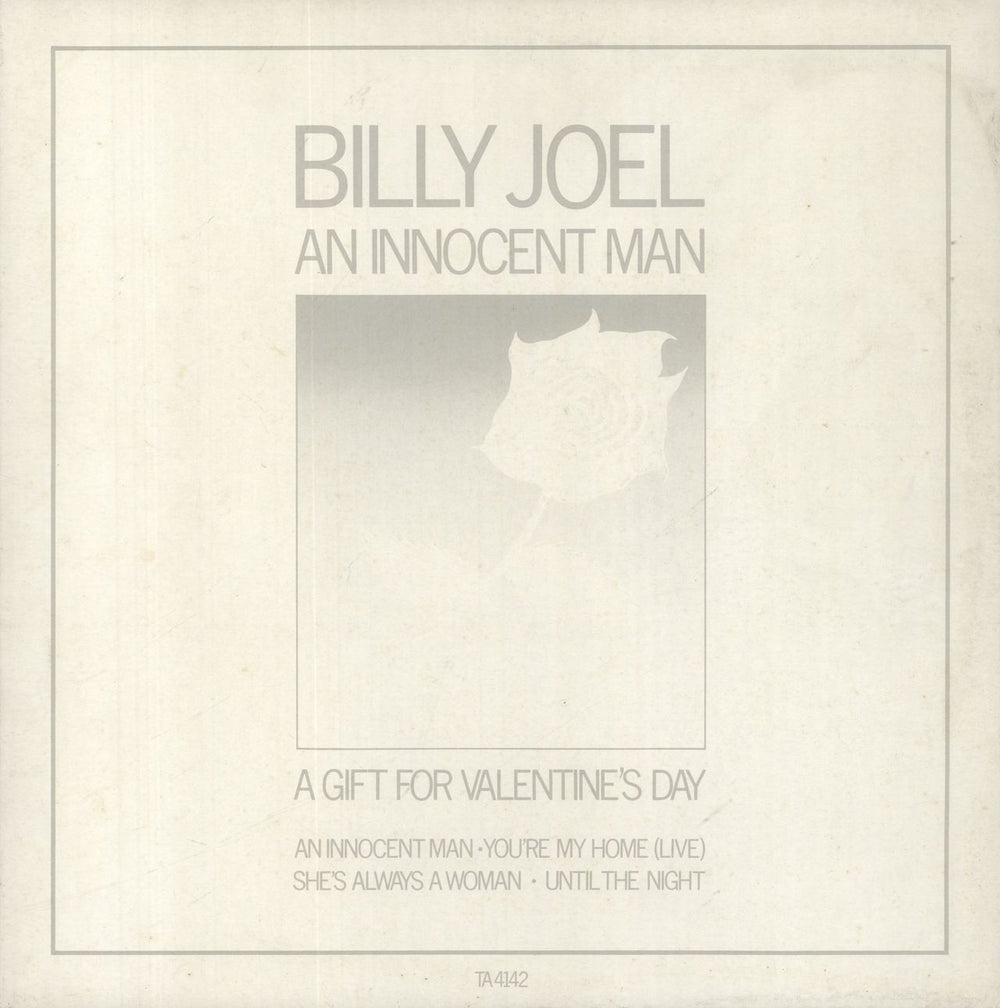 Billy Joel An Innocent Man UK 12" vinyl single (12 inch record / Maxi-single) TA4142