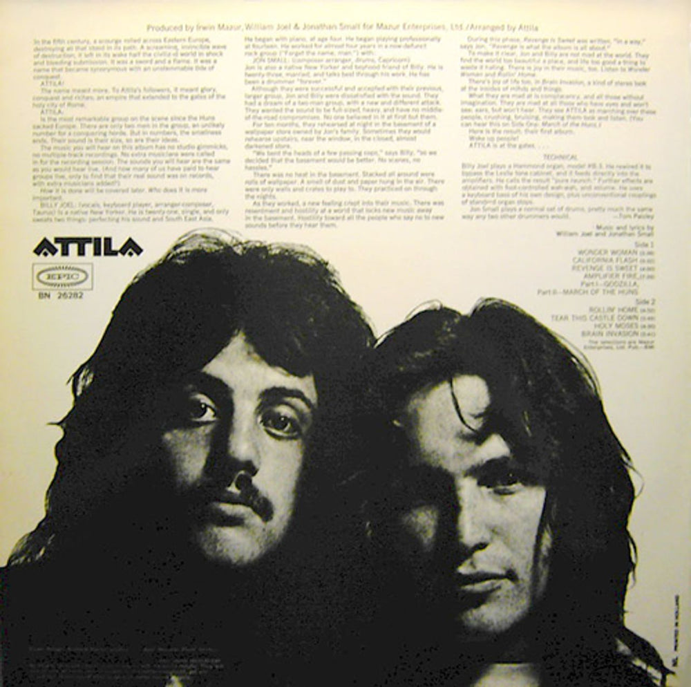 Billy Joel Attila Dutch vinyl LP album (LP record) BLYLPAT569343