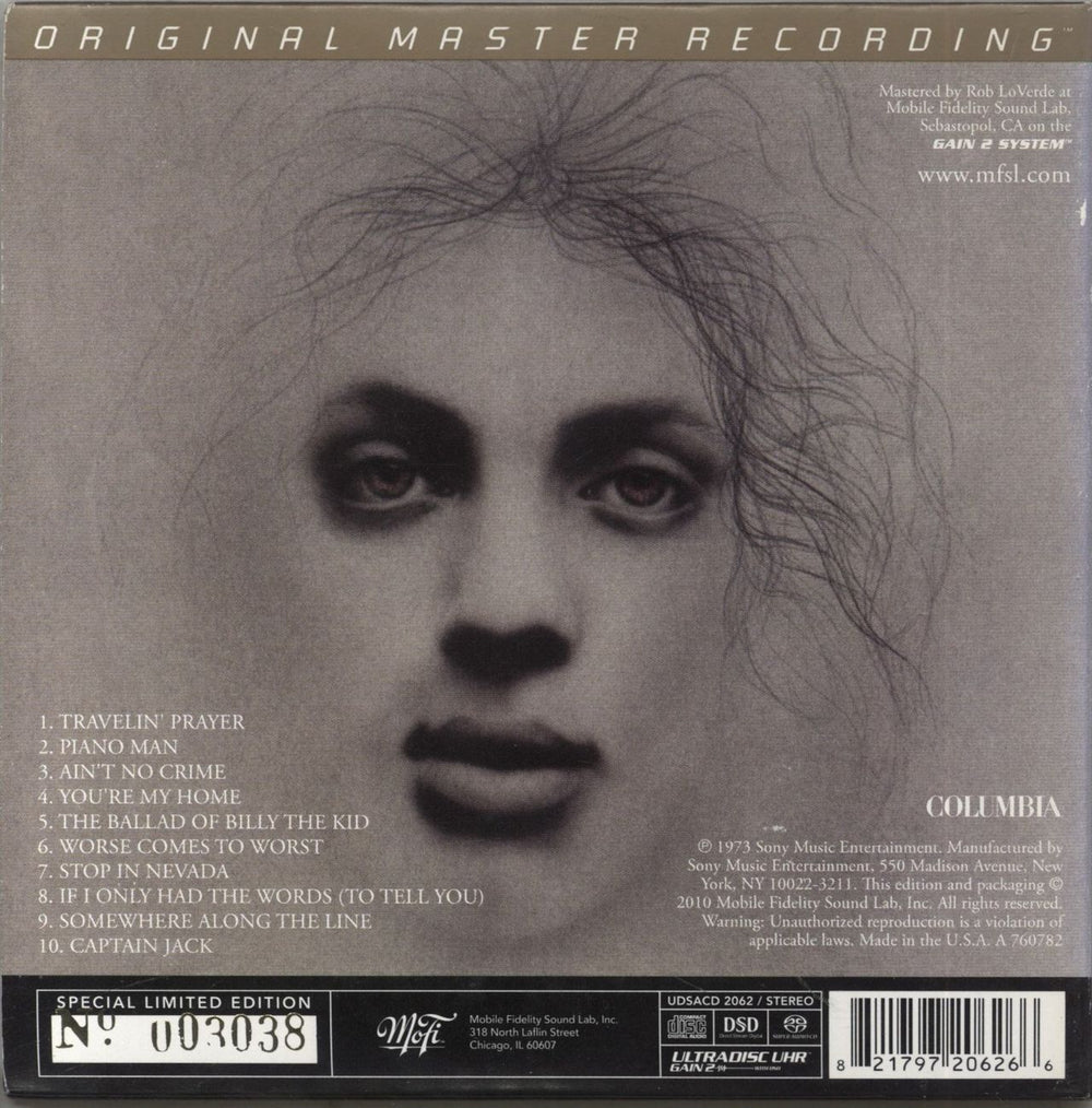 Billy Joel Piano Man - Super Audio CD US super audio CD SACD 821797206266