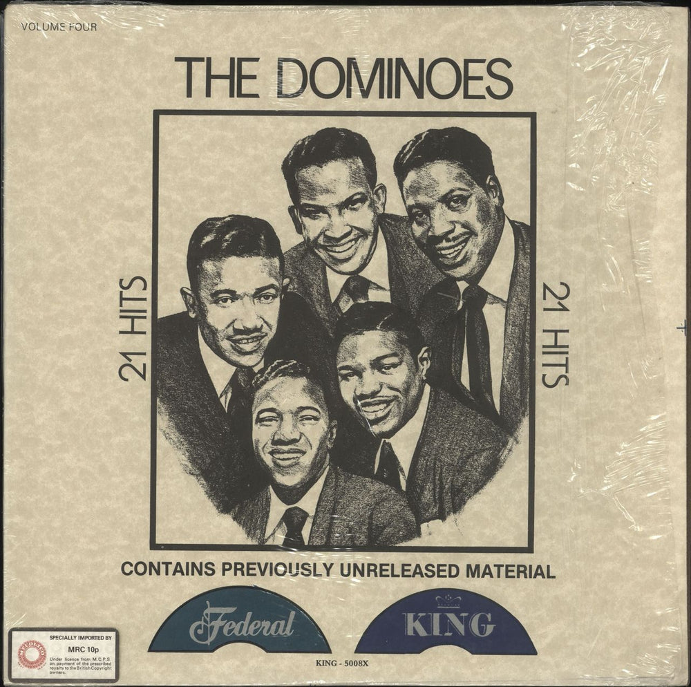 Billy Ward & The Dominoes Volume Four : 21 Hits US vinyl LP album (LP record) 5008X