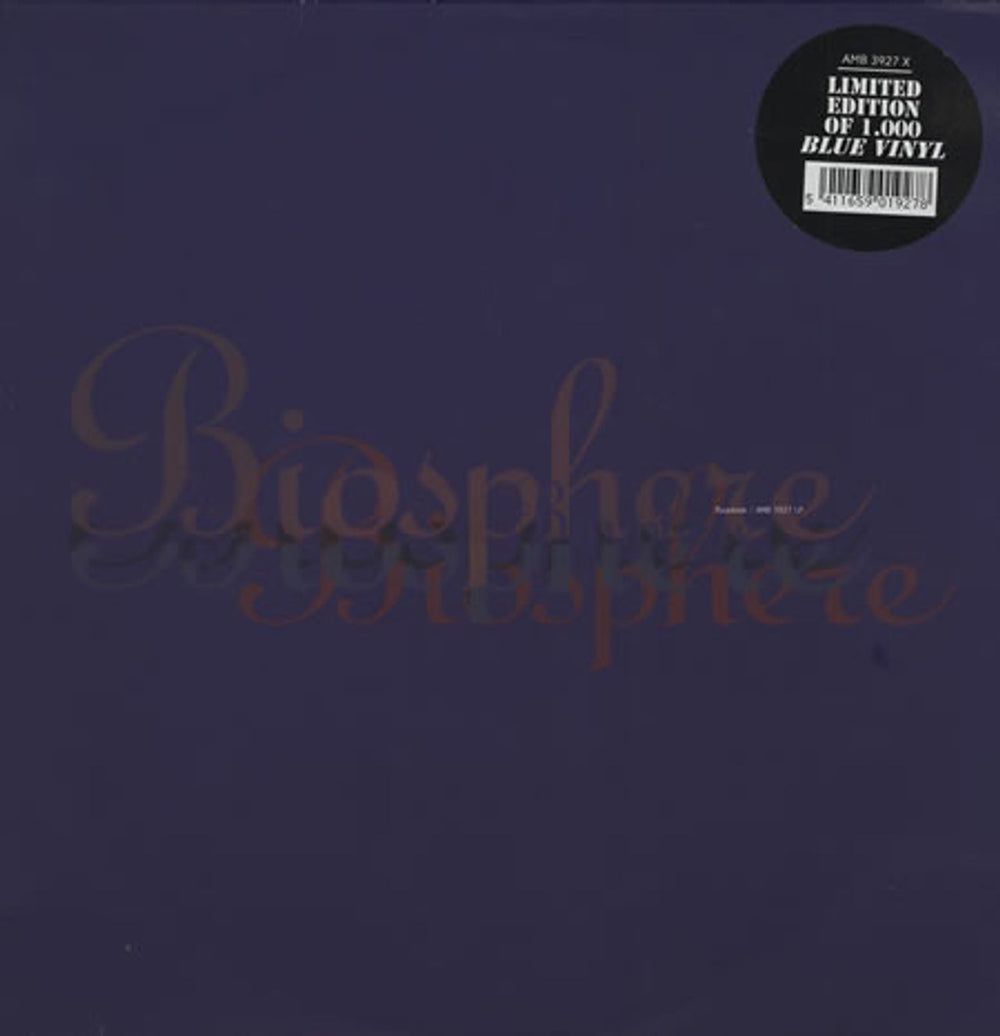 Biosphere Patashnik - Blue Vinyl Belgian 2-LP vinyl record set (Double LP Album) AMB3927X