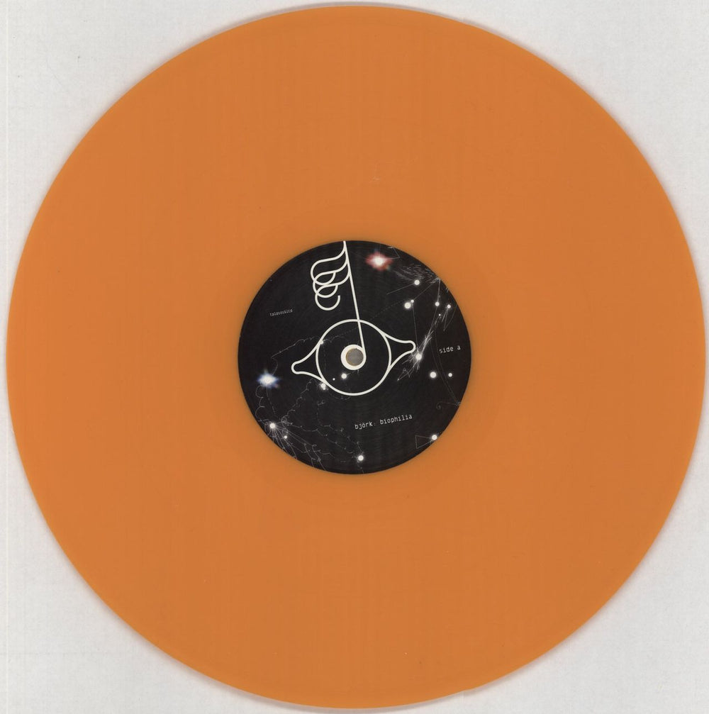 Björk Biophilia - Blue & Orange Vinyl UK 2-LP vinyl record set (Double LP Album) BJK2LBI767755