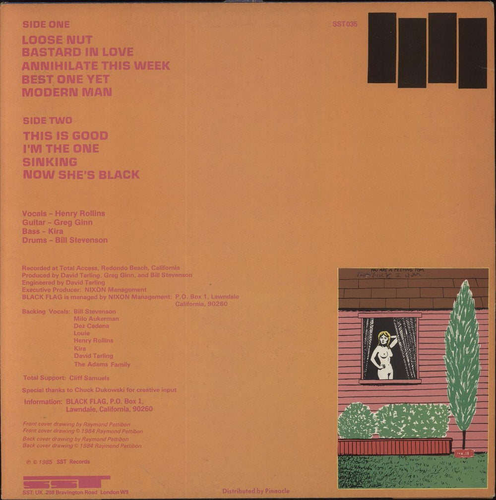 Black Flag Loose Nut - VG UK vinyl LP album (LP record)