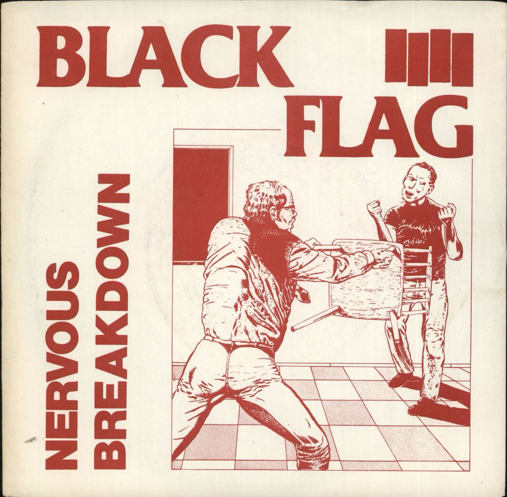 Black Flag Nervous Breakdown - 5th US 7" vinyl single (7 inch record / 45) SST001