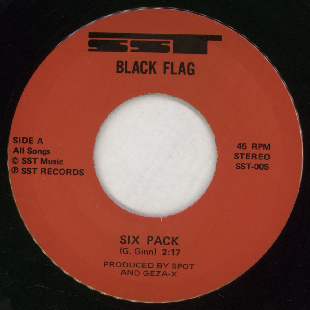 Black Flag Six Pack US 7" vinyl single (7 inch record / 45) BD707SI866385