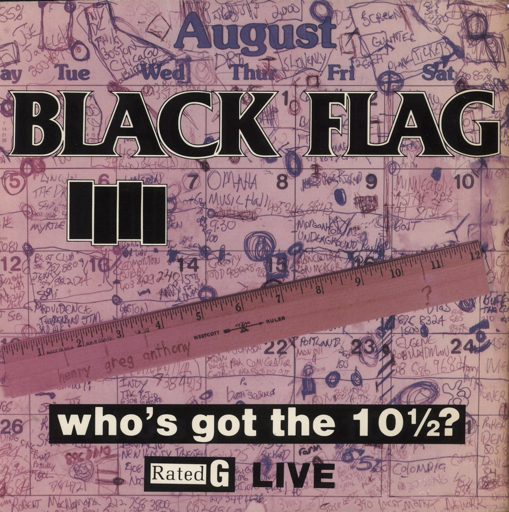 Black Flag Who's Got The 10 1/2? + Merch Insert US vinyl LP album (LP record) SST060