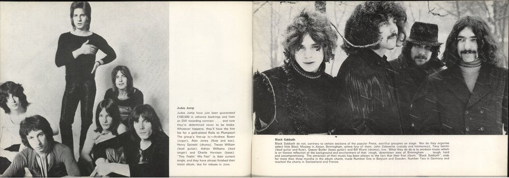 Black Sabbath A Bank Holiday Festival UK tour programme BLKTRAB880238