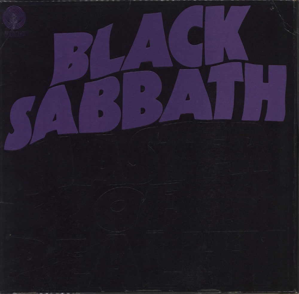 Black Sabbath Master Of Reality - 1st + Poster - EX UK vinyl LP album (LP record) 6360050