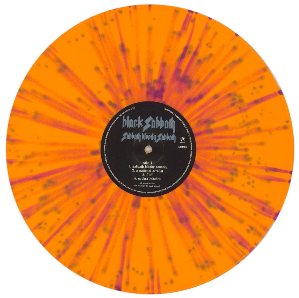 Black Sabbath Sabbath Bloody Sabbath - 180gm Orange & Purple Splatter Vinyl UK vinyl LP album (LP record) BLKLPSA839675