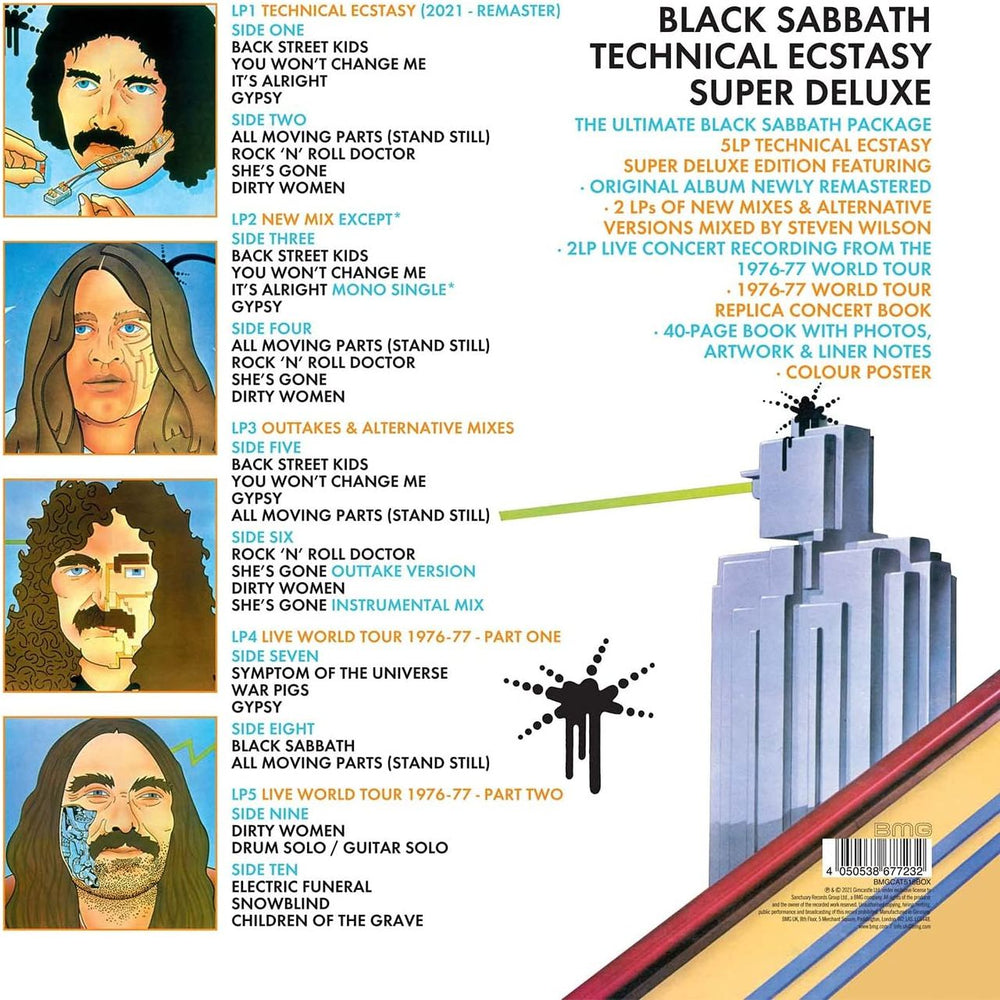 Black Sabbath Technical Ecstasy - Super Deluxe 5LP Edition - Sealed UK Vinyl Box Set 4050538677232