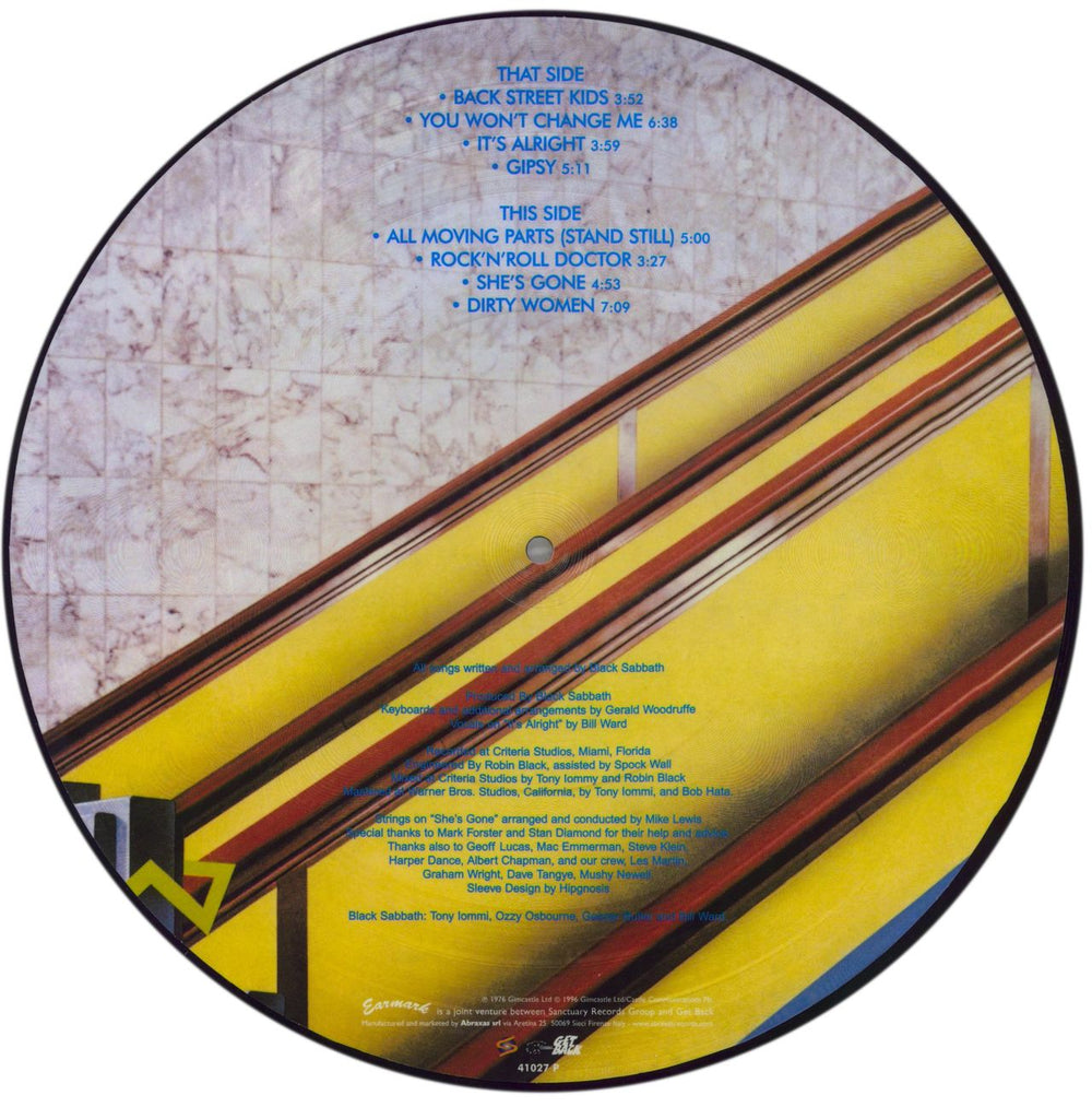 Black Sabbath Technical Ecstasy UK picture disc LP (vinyl picture disc album) 8013252490279