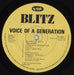 Blitz Voice Of A Generation UK vinyl LP album (LP record) BLILPVO782570