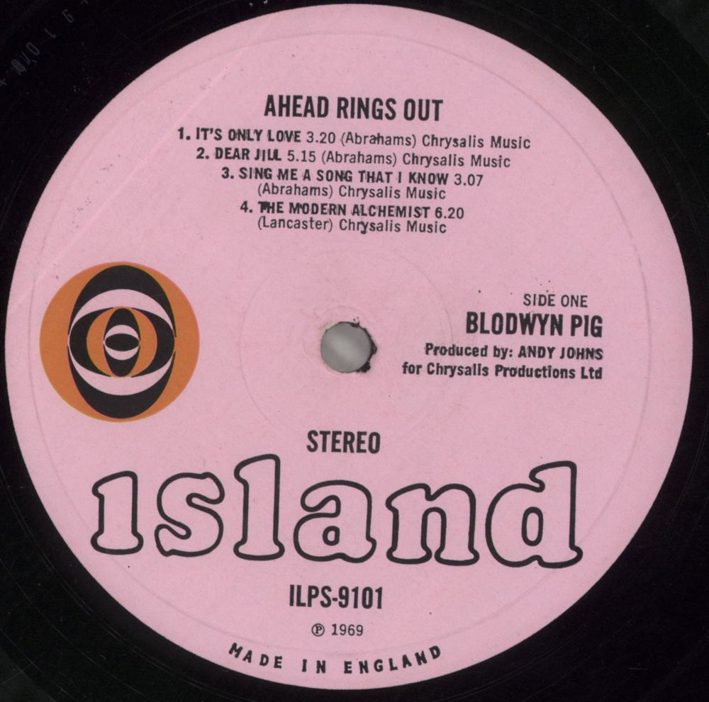 Blodwyn Pig Ahead Rings Out - 1st - VG UK vinyl LP album (LP record) BWYLPAH858675
